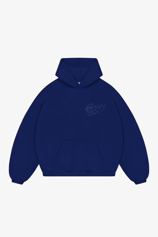 CRYSTALAND BASIC DARK NAVY HOODIE