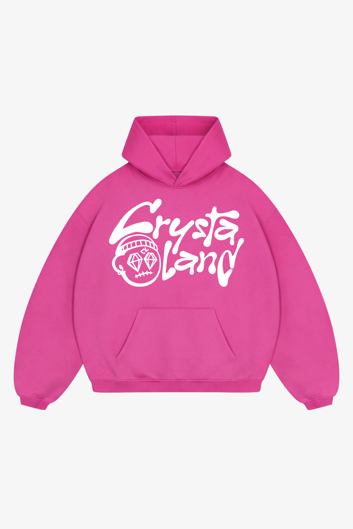 CRYSTALAND HOT PINK HOODIE