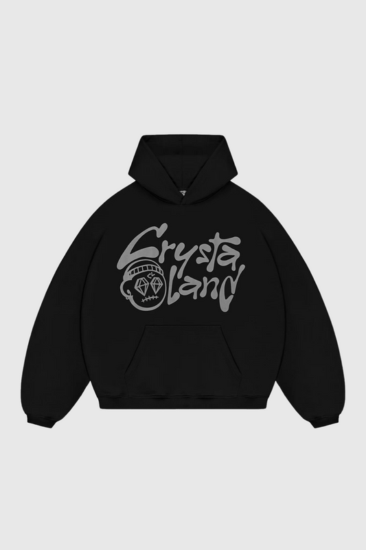 CRYSTALAND BLACK HOODIE