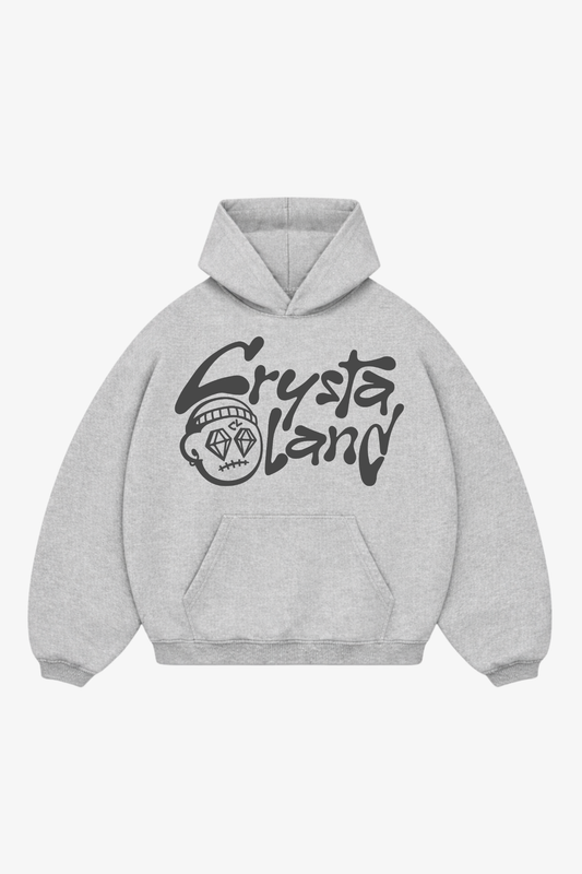 CRYSTALAND GREY HOODIE