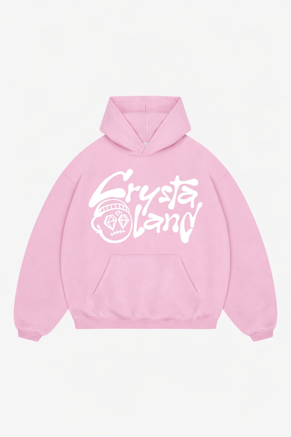 CRYSTALAND BABY PINK HOODIE