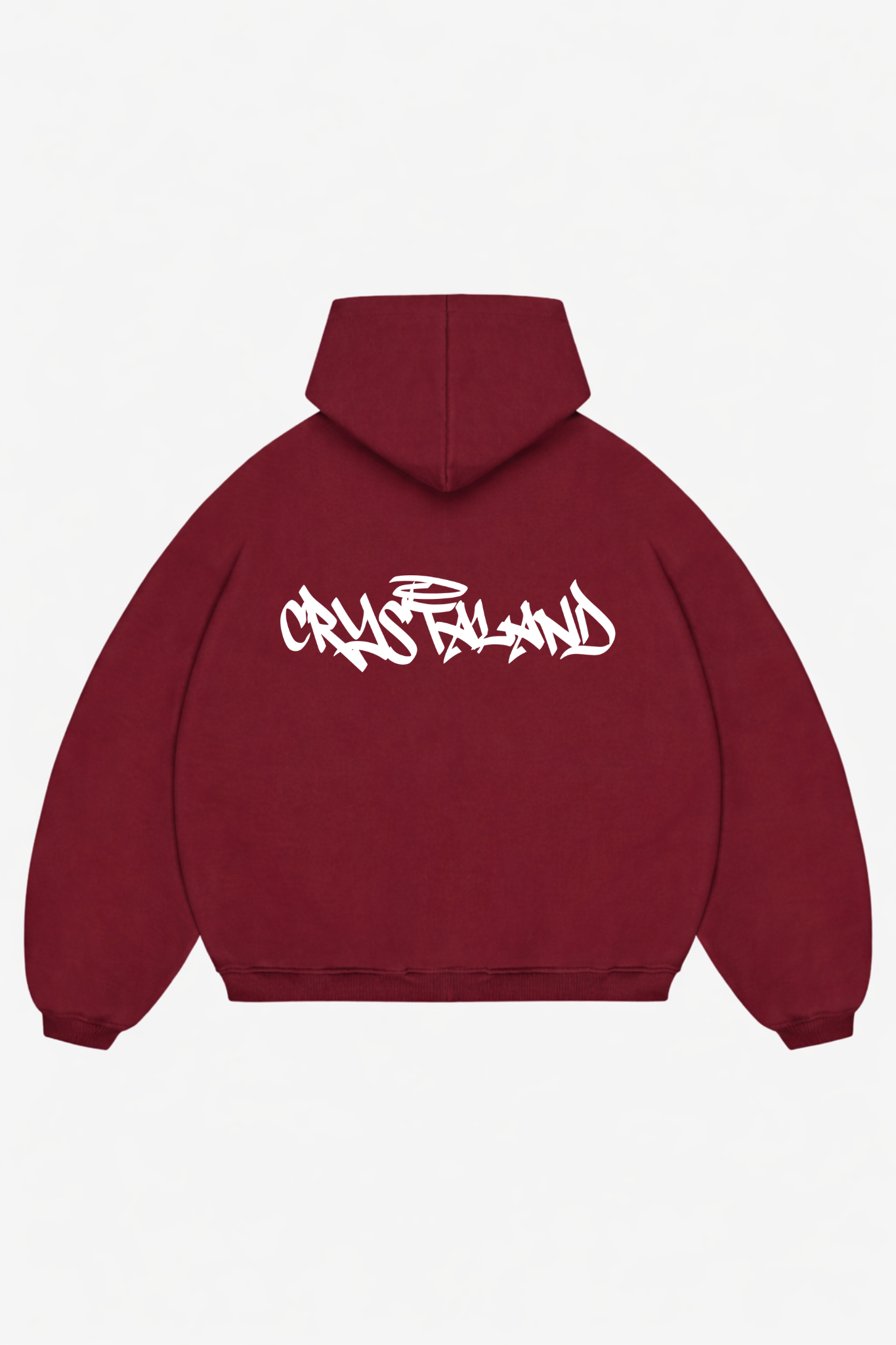CRYSTALAND BURGUNDY HOODIE