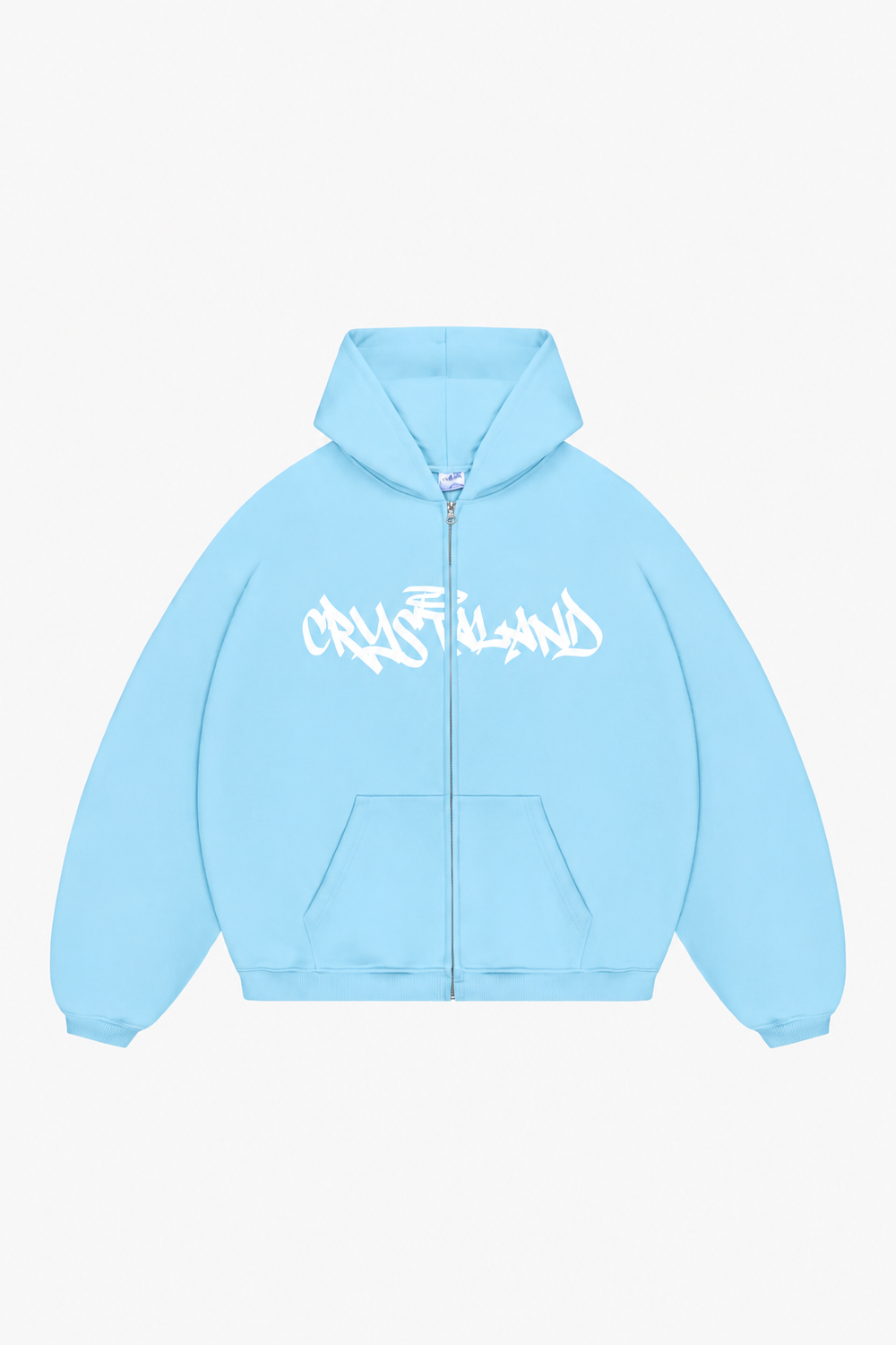 CRYSTALAND BABY BLUE ZIP UP HOODIE