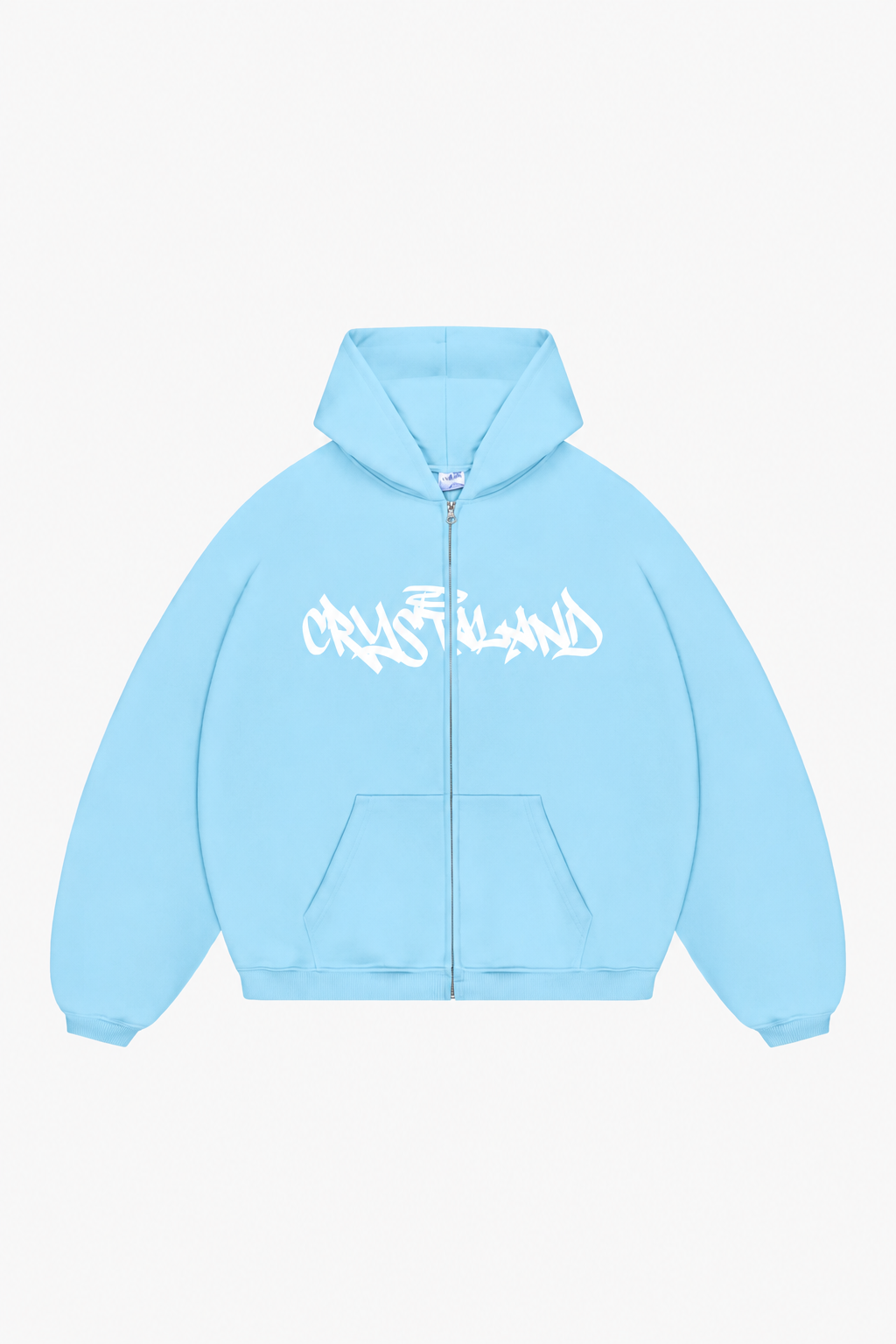 CRYSTALAND BABY BLUE ZIP UP HOODIE