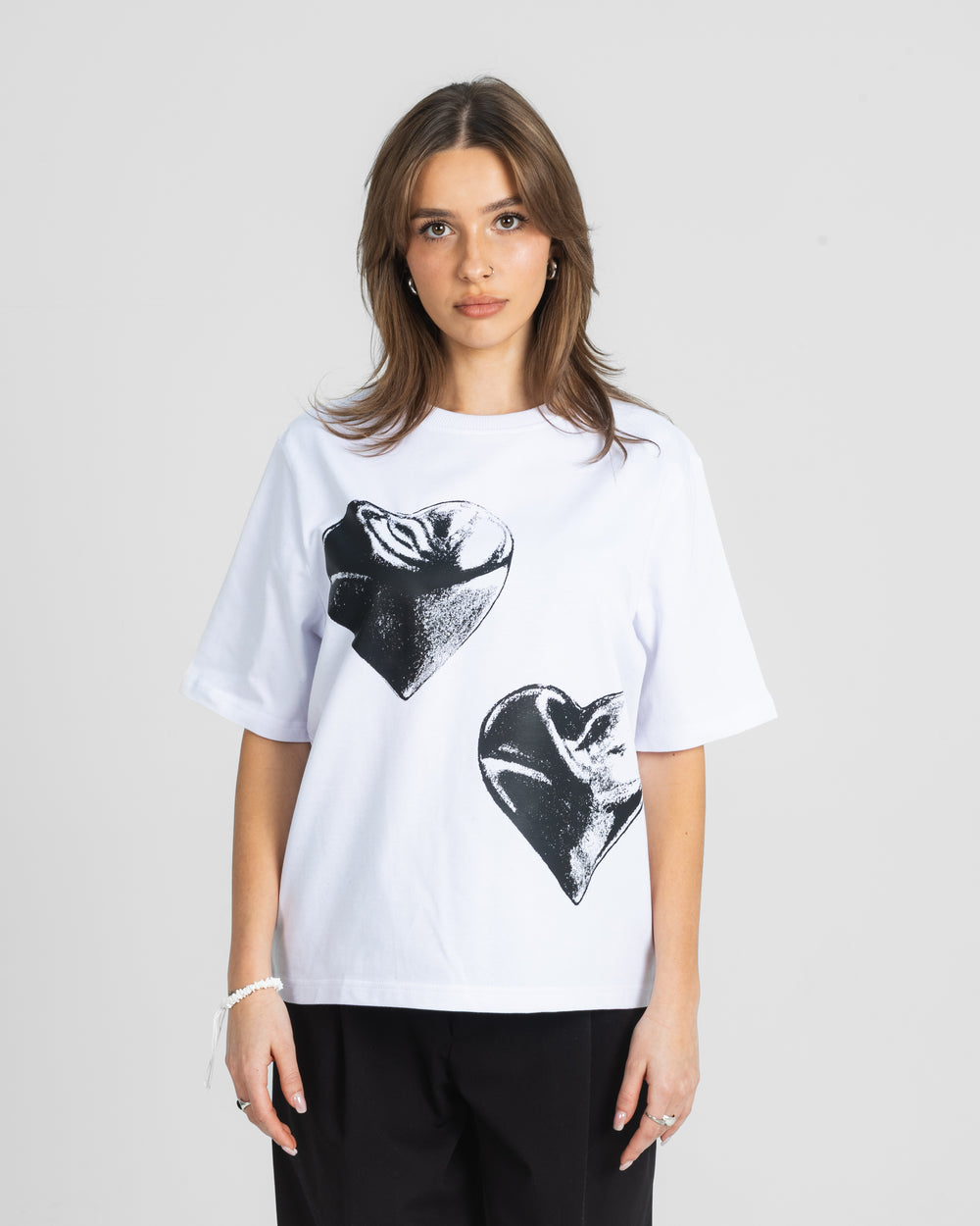 CRYSTALAND HEART WHITE T-SHIRT