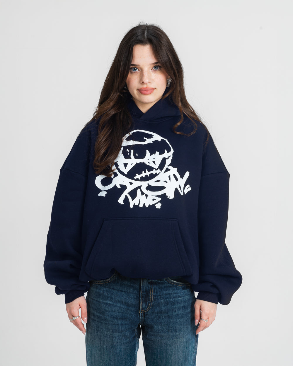 CRYSTALAND THUG NAVY HOODIE