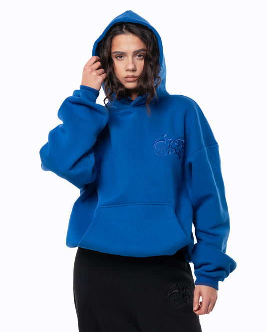 CRYSTALAND BASIC CORNFLOWER HOODIE