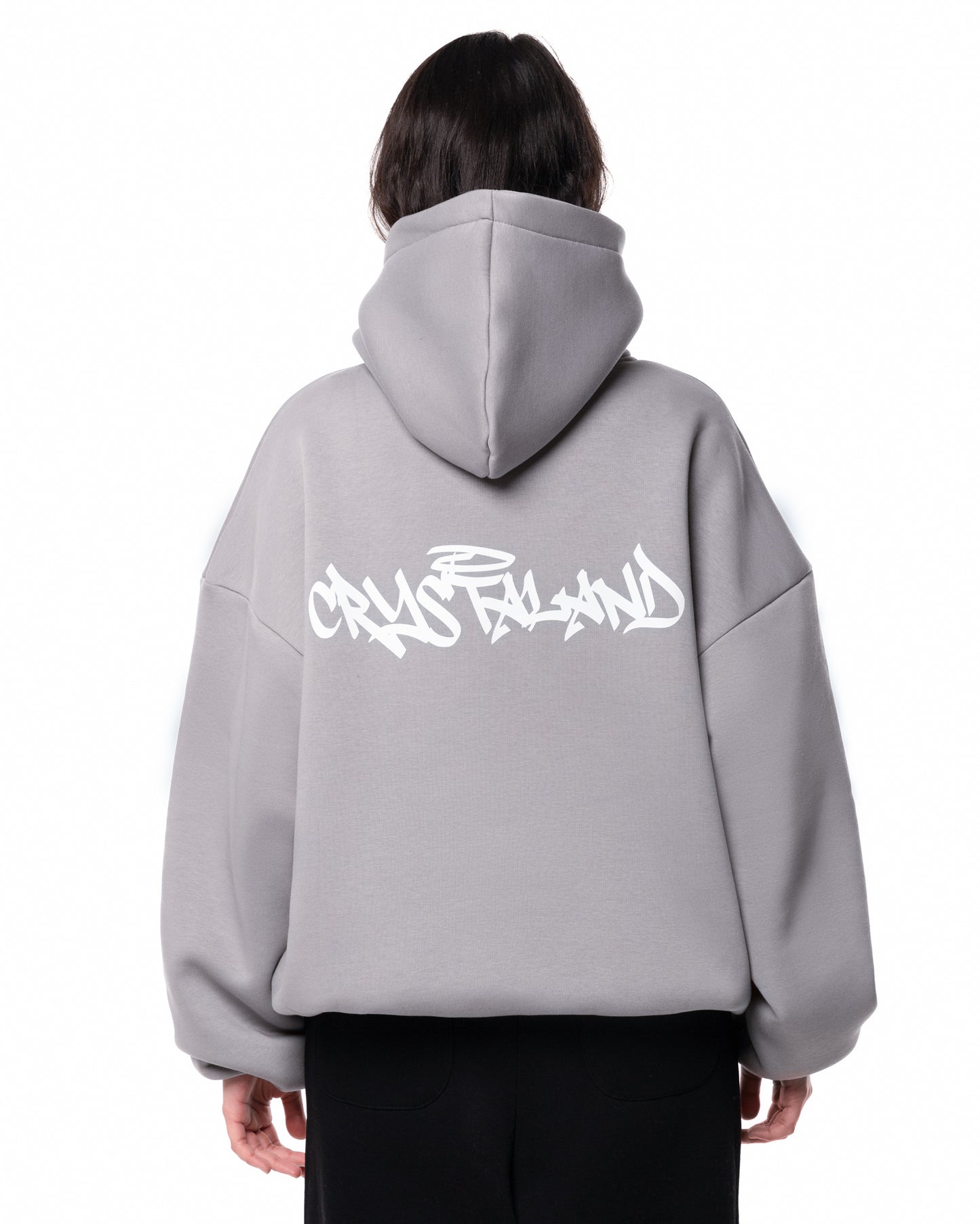 CRYSTALAND SILVER GREY HOODIE