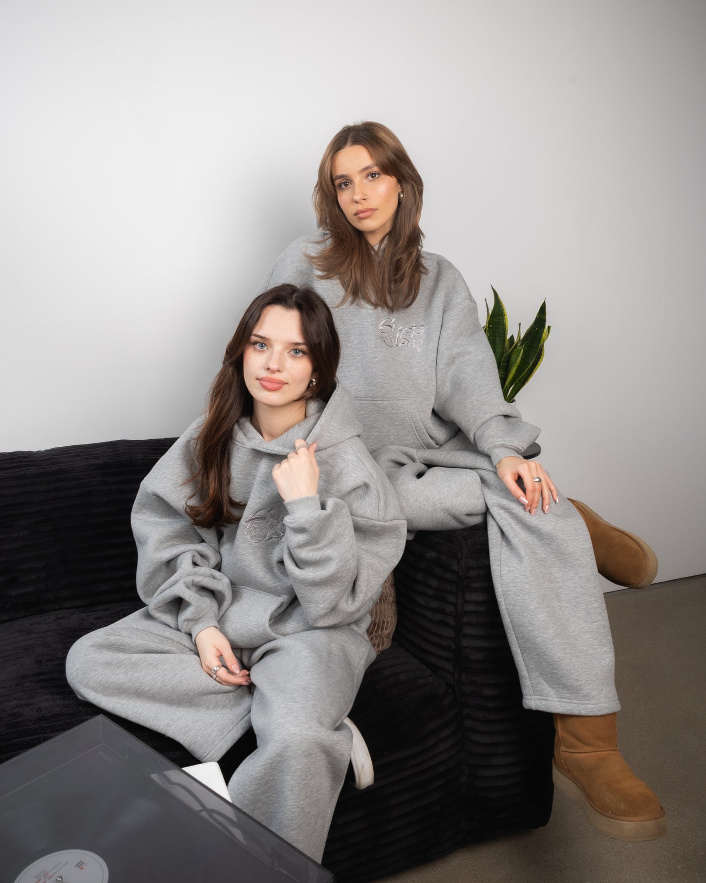 CRYSTALAND BASIC GREY HOODIE