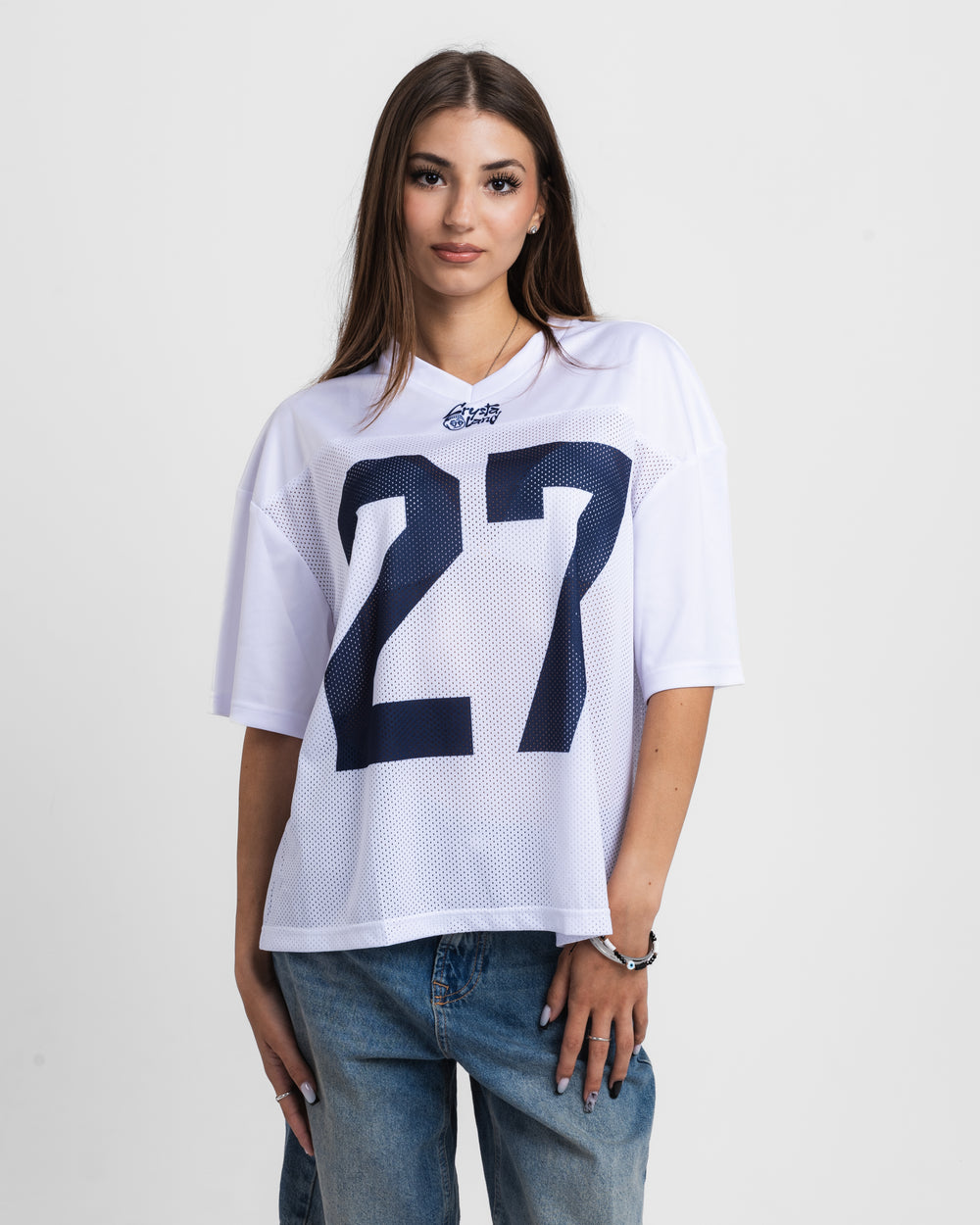 CRYSTALAND WHITE JERSEY