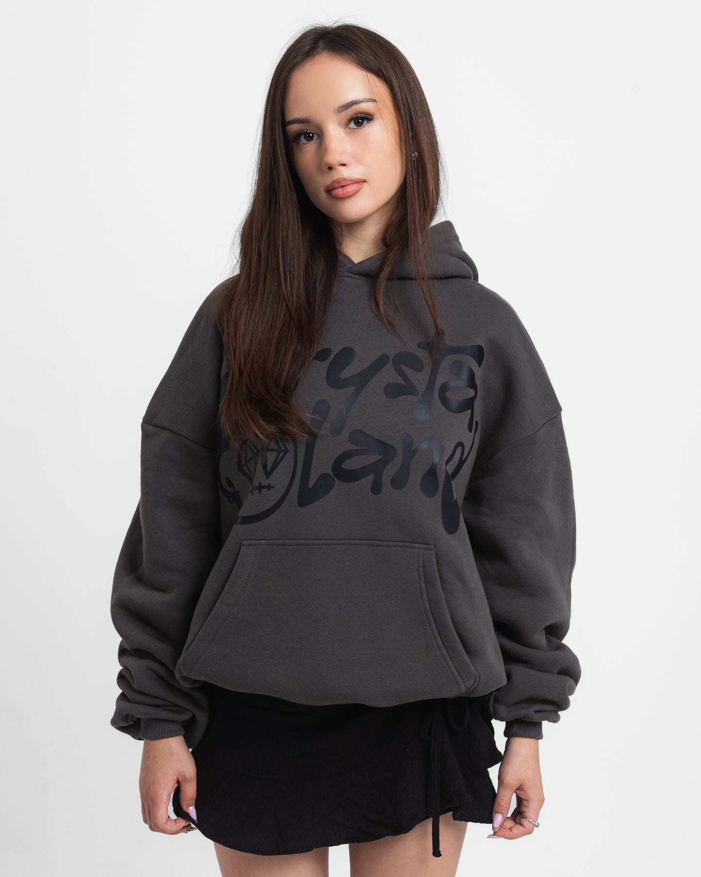 CRYSTALAND SHADOW GREY HOODIE
