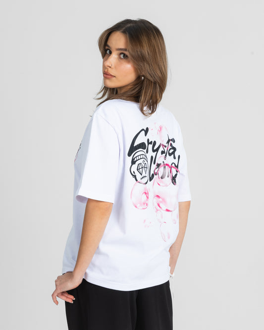 CRYSTALAND BUBBLE WHITE T-SHIRT