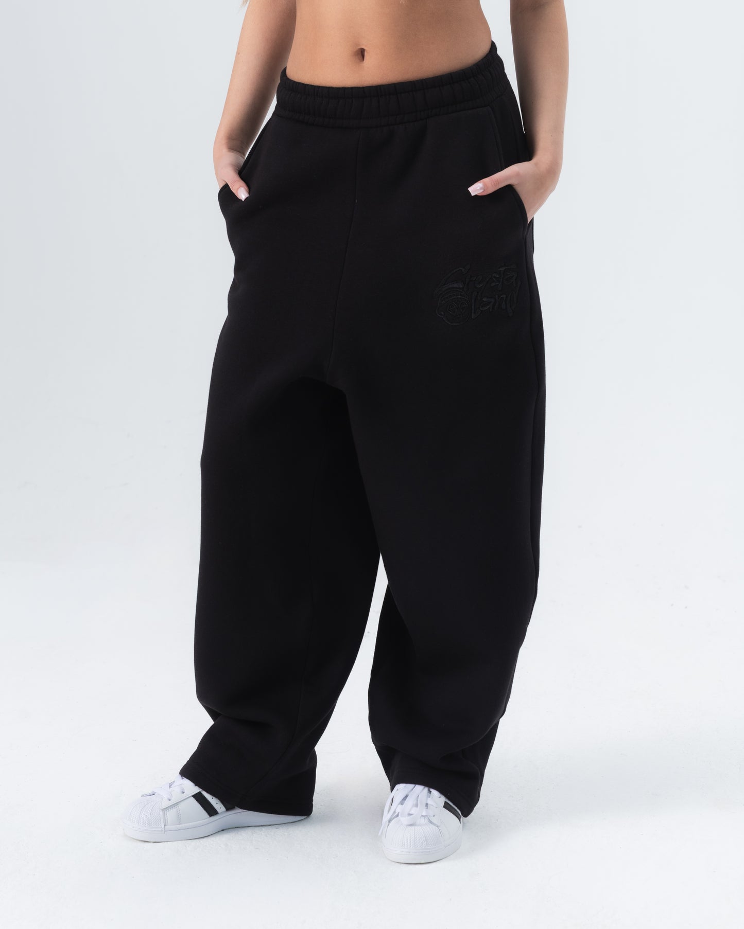 CRYSTALAND BLACK SWEATPANTS