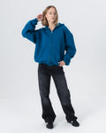 CRYSTALAND ESSENTIAL PETROL ZIP HOODIE