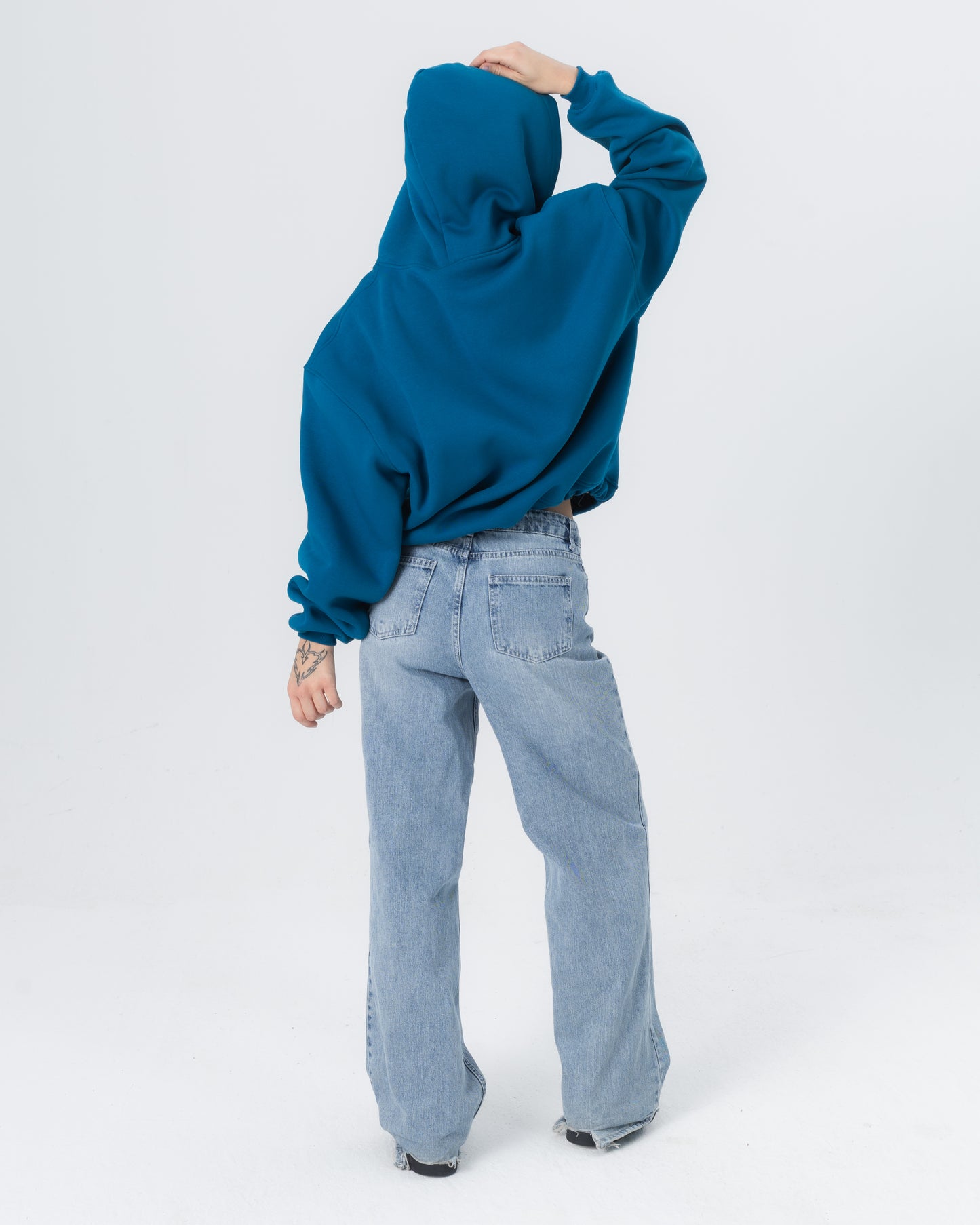 CRYSTALAND ESSENTIAL PETROL HOODIE