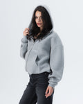 CRYSTALAND ESSENTIAL GREY ZIP HOODIE