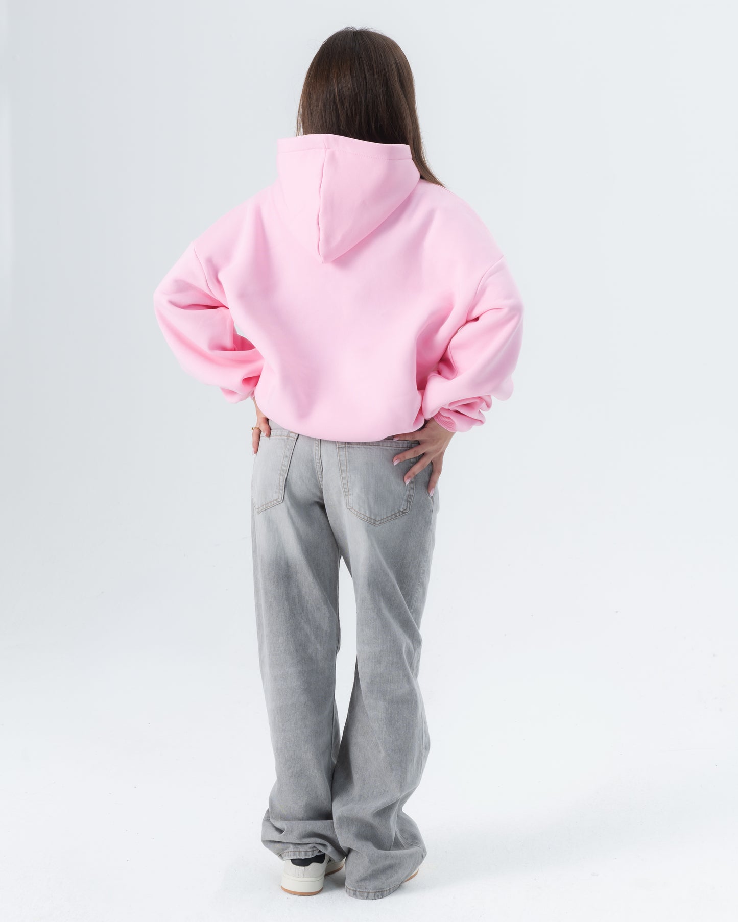 CRYSTALAND BASIC BABY PINK HOODIE
