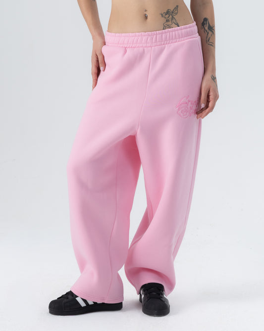 CRYSTALAND BABY PINK SWEATPANTS