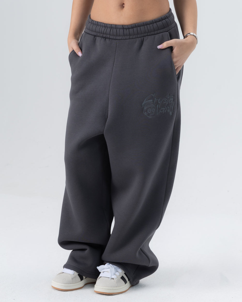 CRYSTALAND SHADOW GREY SWEATPANTS