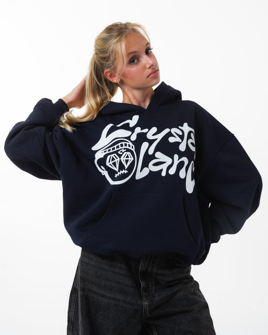 CRYSTALAND DARK NAVY HOODIE