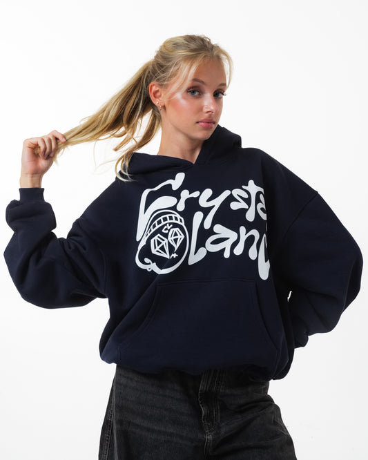 CRYSTALAND DARK NAVY HOODIE