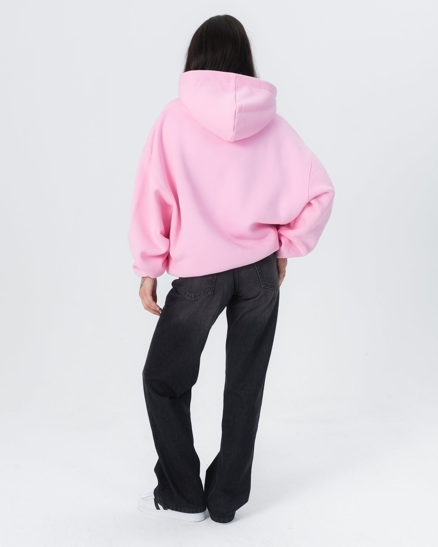 CRYSTALAND ESSENTIAL BABY PINK HOODIE