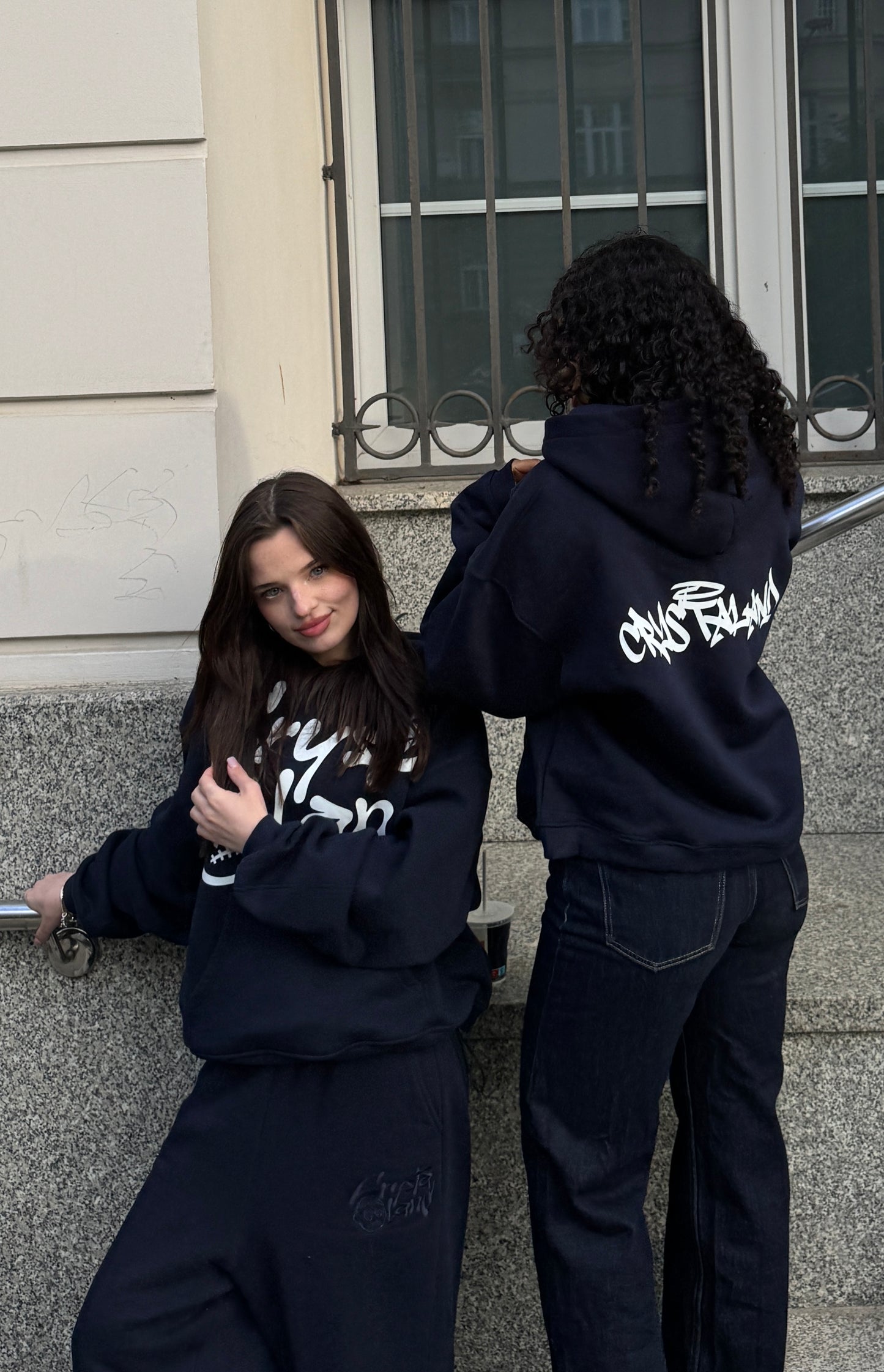 CRYSTALAND DARK NAVY HOODIE