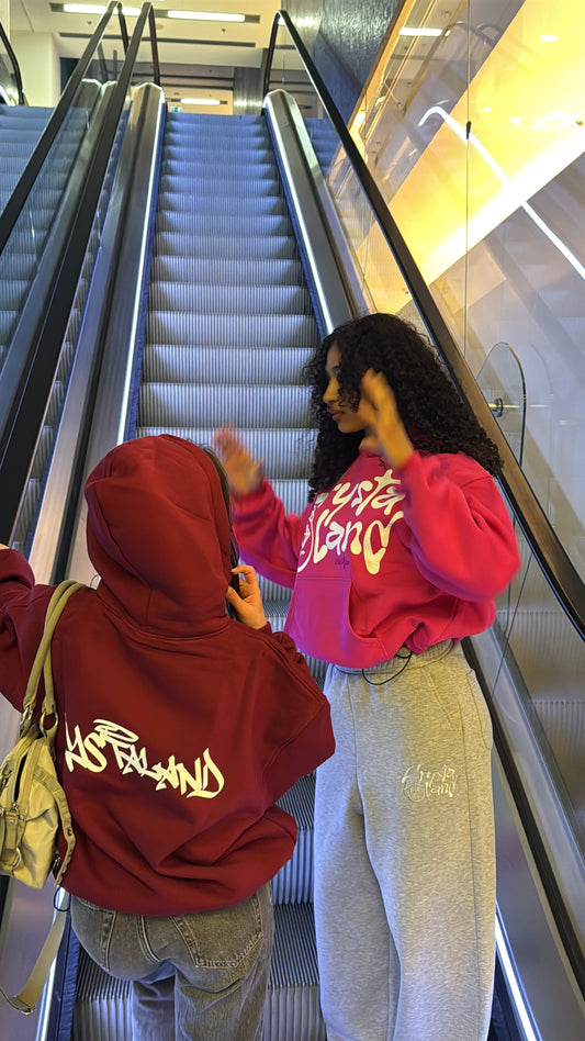 CRYSTALAND HOT PINK HOODIE