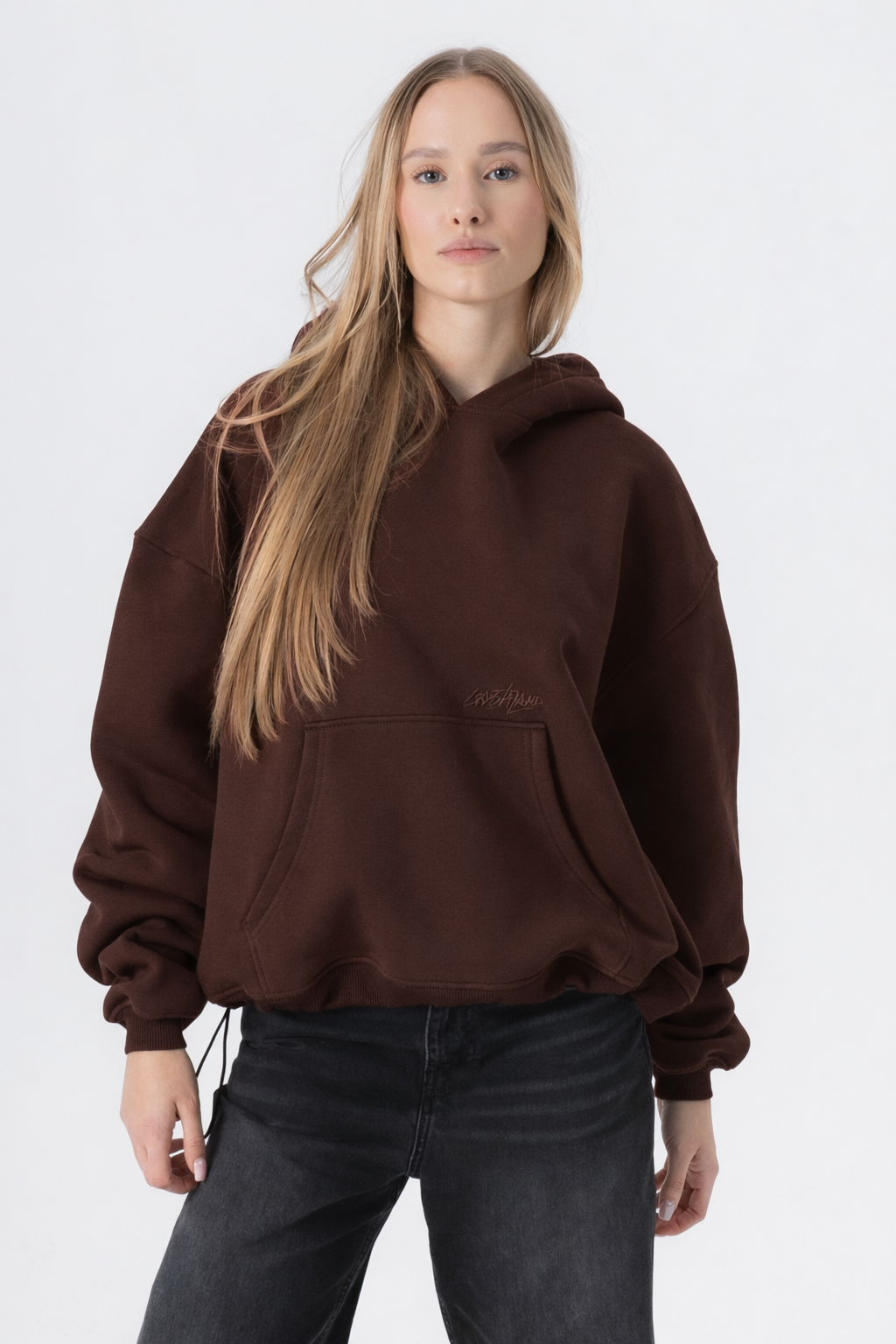 CRYSTALAND ESSENTIAL DARK CHOCOLATE HOODIE