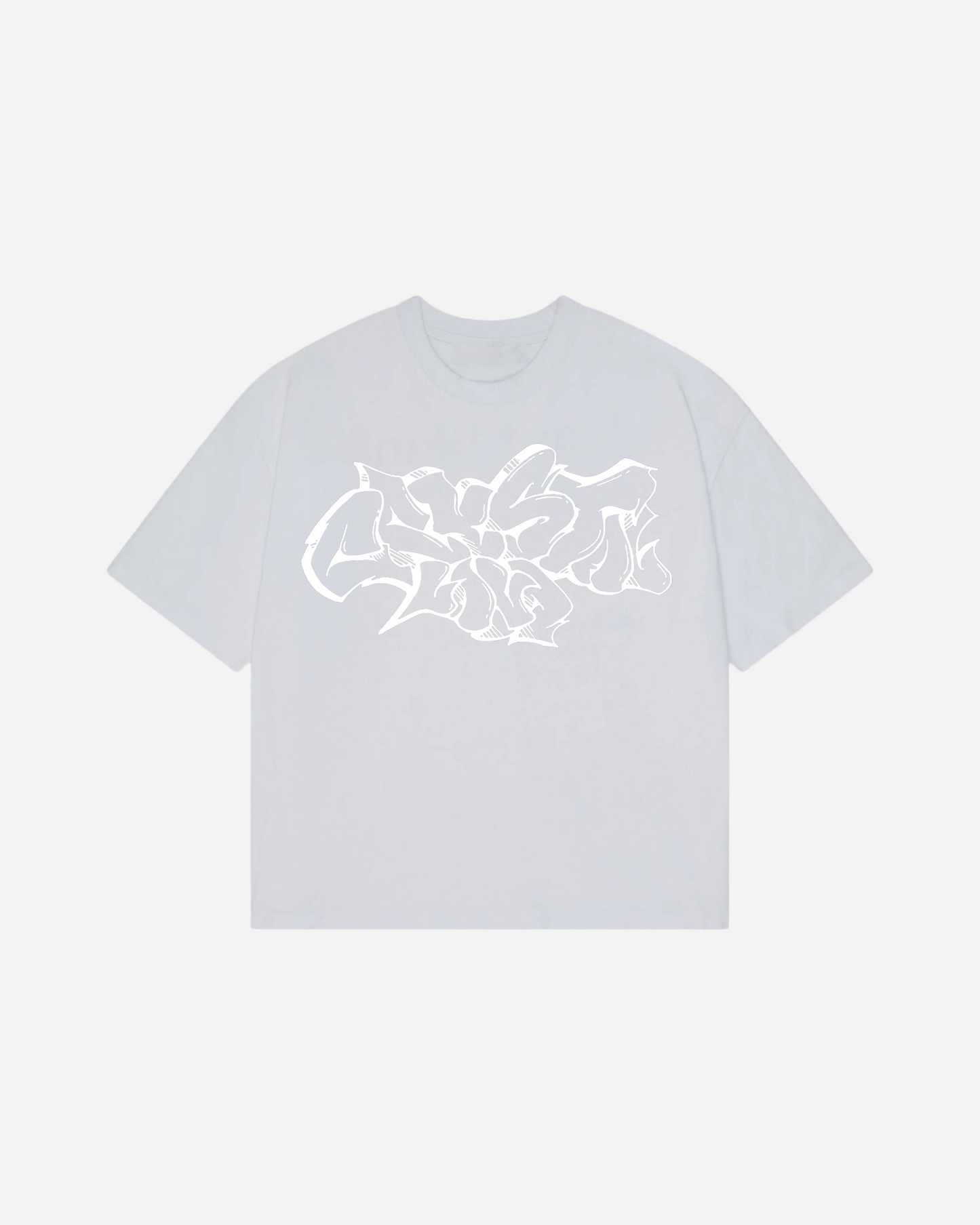 CRYSTALAND GRAFITTI SILVER GREY T-SHIRT