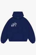 CRYSTALAND STAR PUFF PRINT NAVY HOODIE