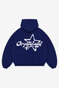 CRYSTALAND STAR PUFF PRINT NAVY HOODIE