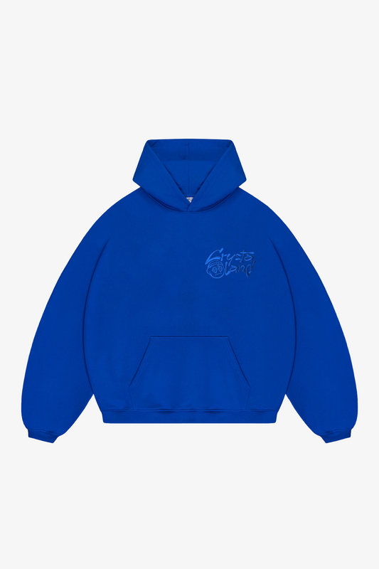 CRYSTALAND BASIC CORNFLOWER HOODIE