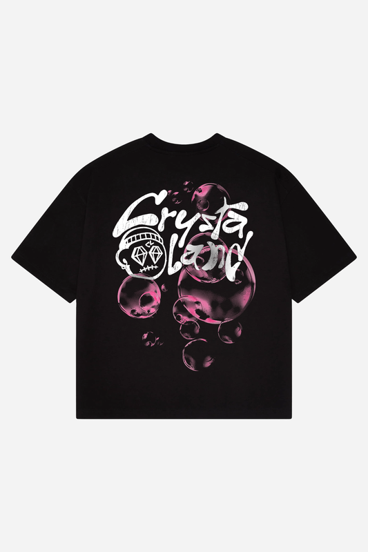 CRYSTALAND BUBBLE BLACK T-SHIRT