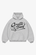 CRYSTALAND PUFF PRINT GREY HOODIE