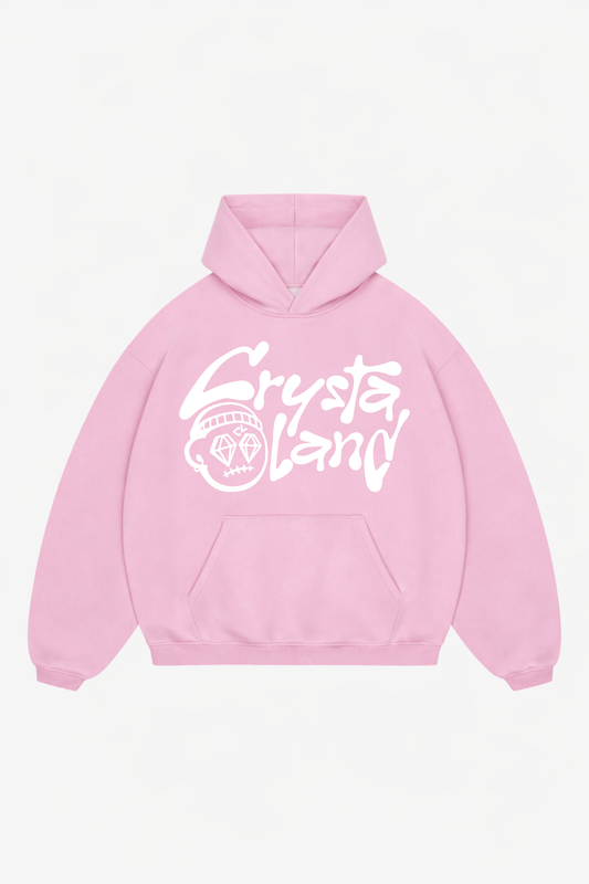 CRYSTALAND BABY PINK HOODIE