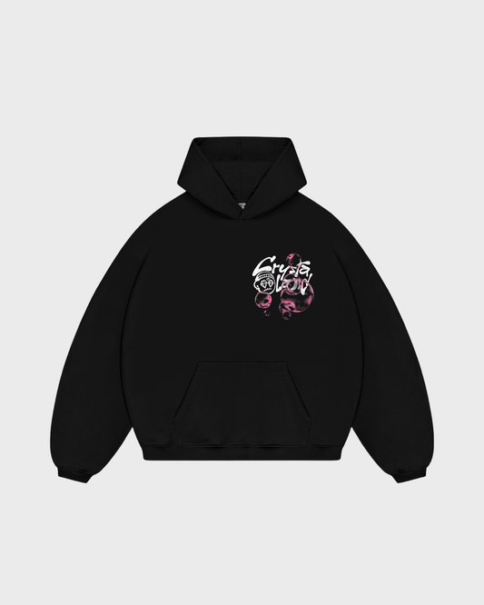 CRYSTALAND BUBBLE BLACK HOODIE