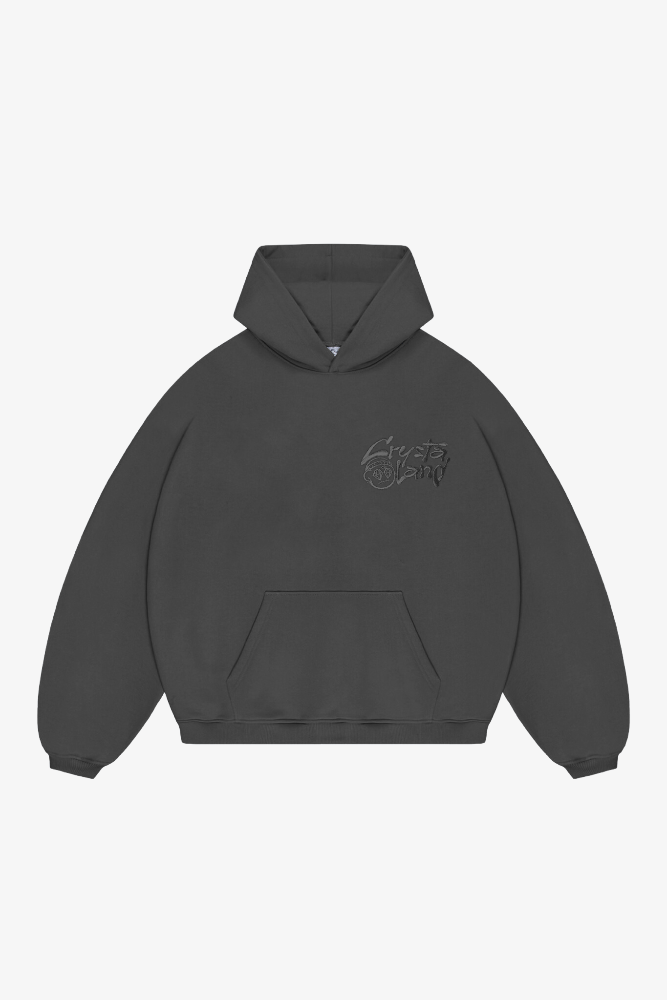 CRYSTALAND BASIC SHADOW GREY HOODIE