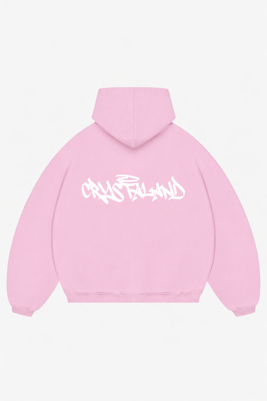 CRYSTALAND BABY PINK HOODIE