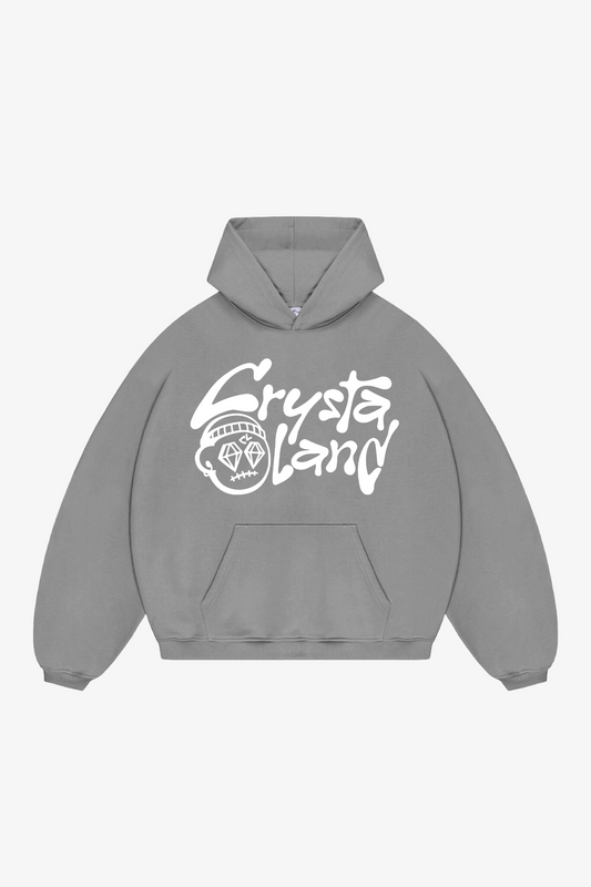 CRYSTALAND SILVER GREY HOODIE