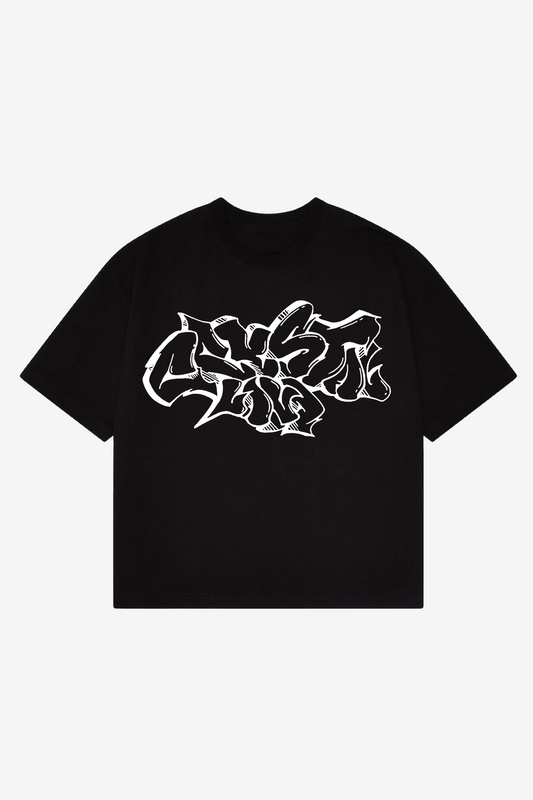 CRYSTALAND GRAFITTI BLACK T-SHIRT