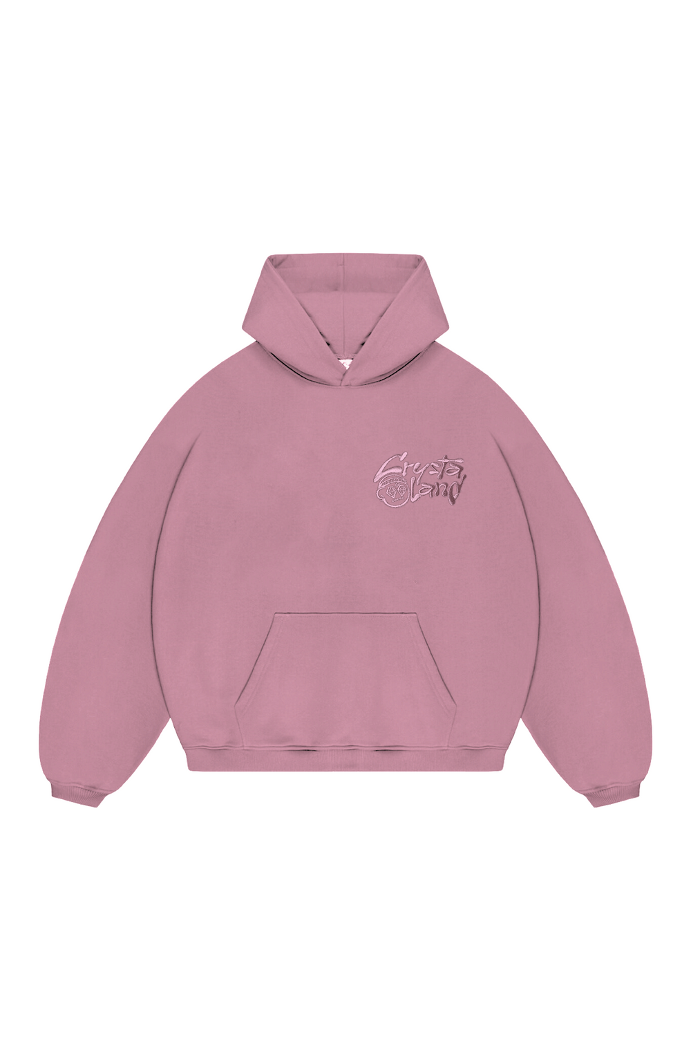 CRYSTALAND BASIC DUSTY ROSE HOODIE