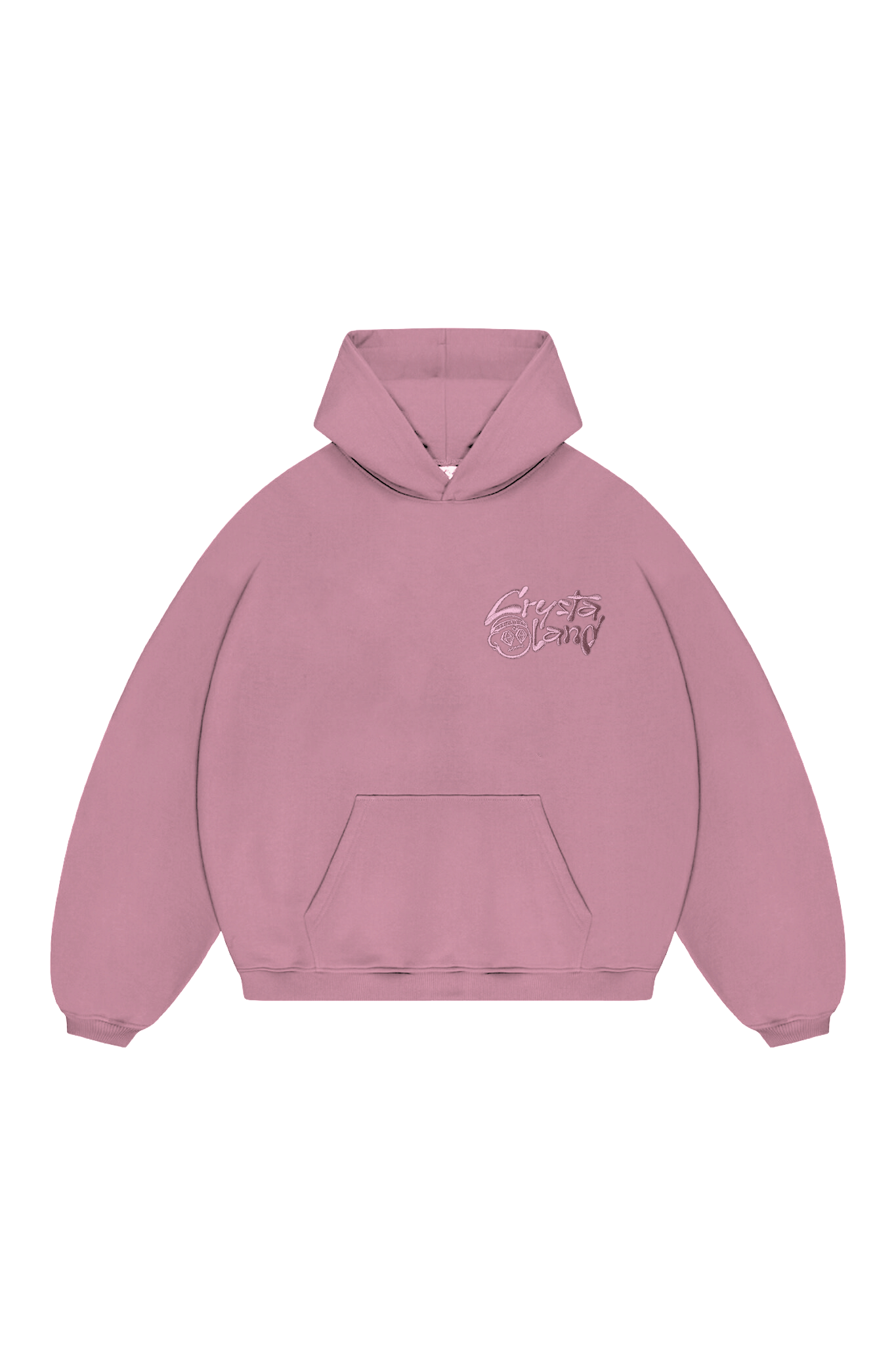 CRYSTALAND BASIC DUSTY ROSE HOODIE