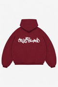 CRYSTALAND BURGUNDY HOODIE