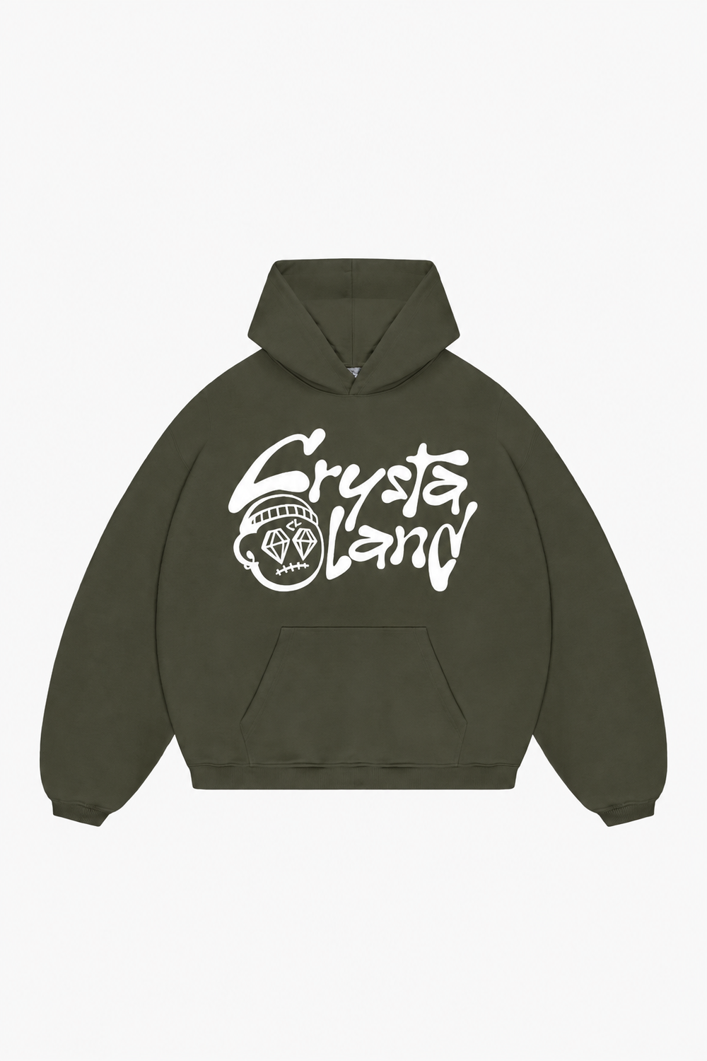 CRYSTALAND KHAKI HOODIE