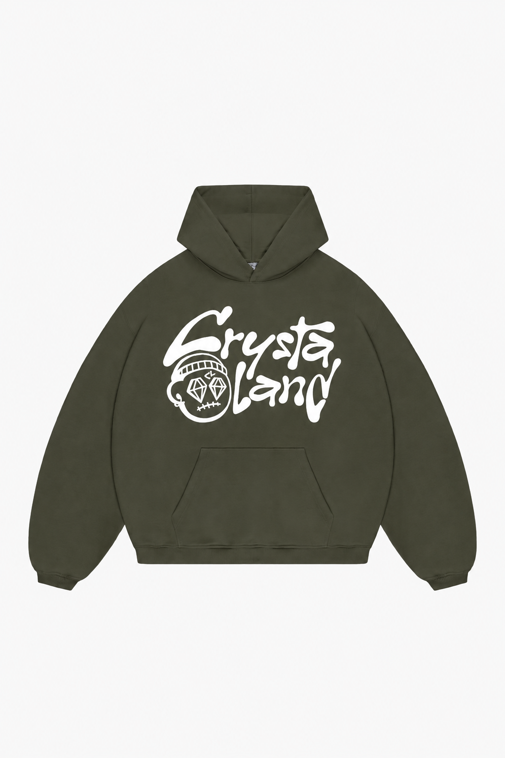 CRYSTALAND KHAKI HOODIE