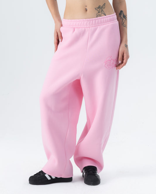 CRYSTALAND BABY PINK SWEATPANTS