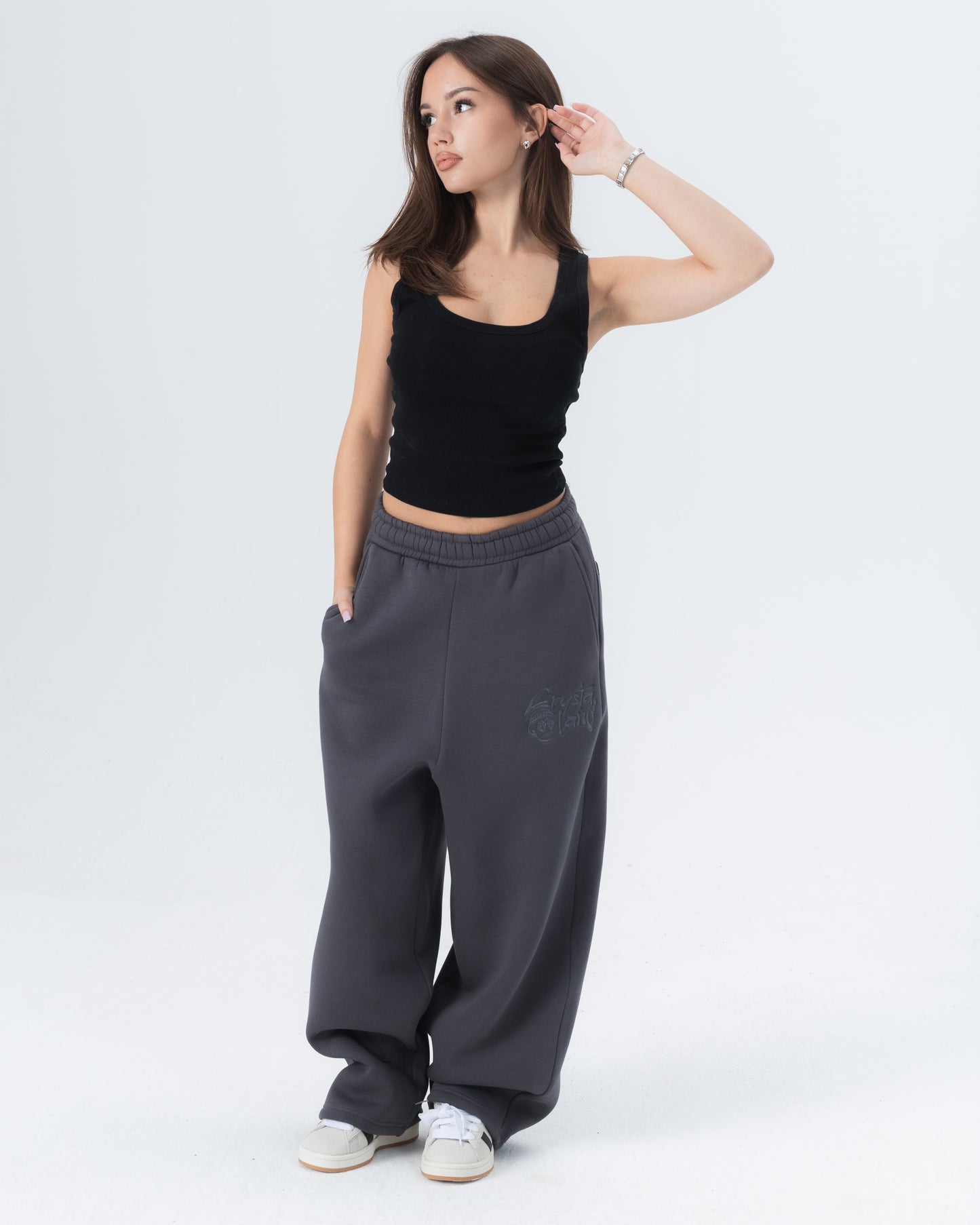 CRYSTALAND GREY SWEATPANTS