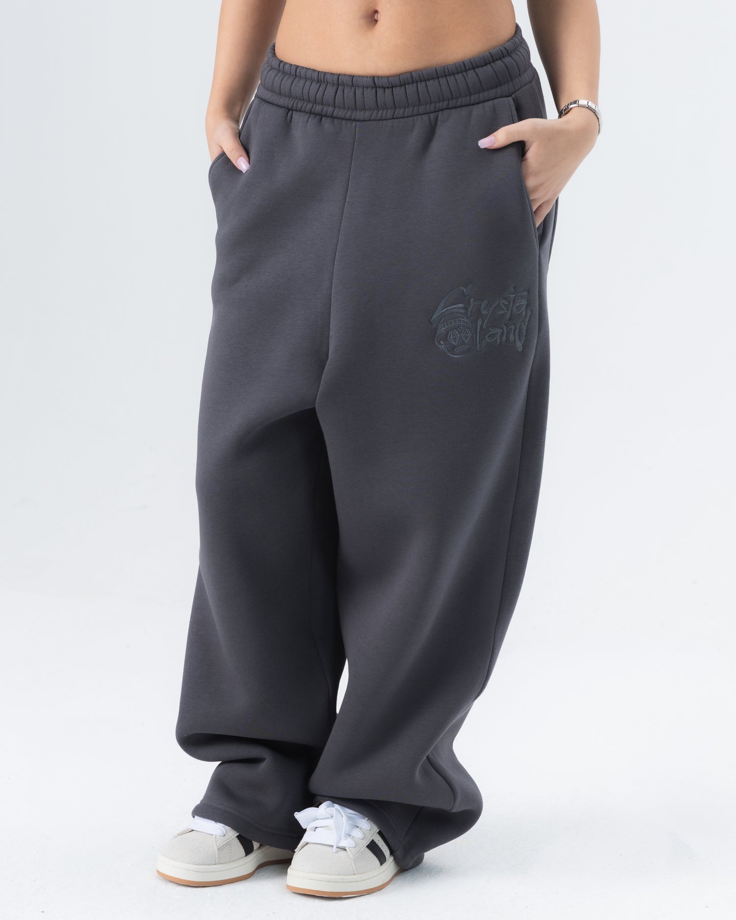 CRYSTALAND GREY SWEATPANTS