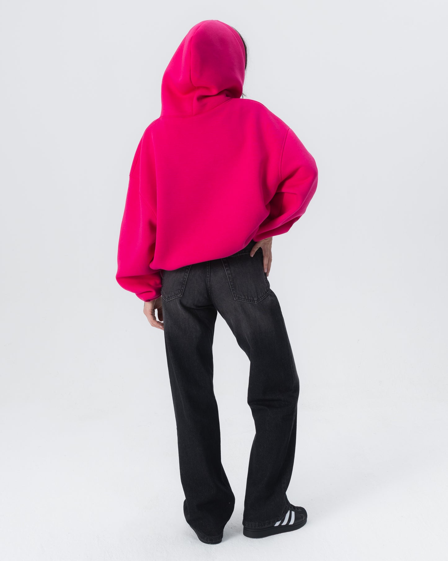 CRYSTALAND ESSENTIAL HOT PINK HOODIE